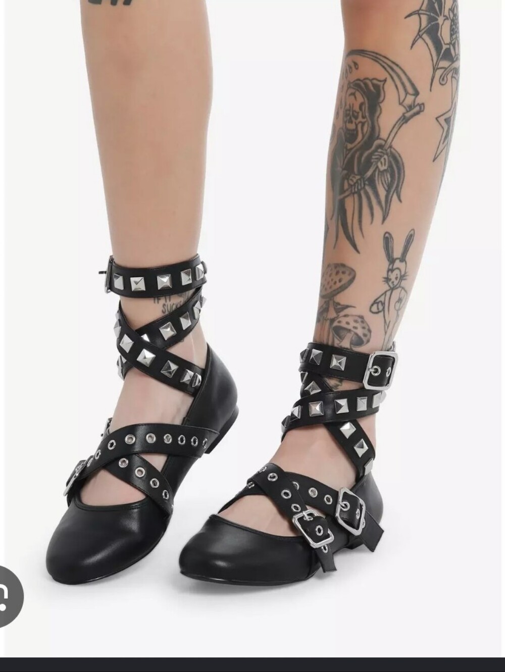 Strangecvlt Spiked Ballet Flats